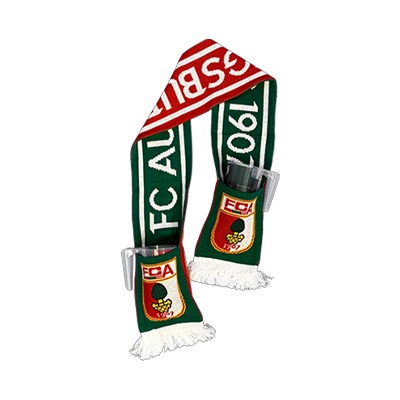 FCA-Becherschal mit integrierten Taschen, in denen Mehrwegbecher stecken.