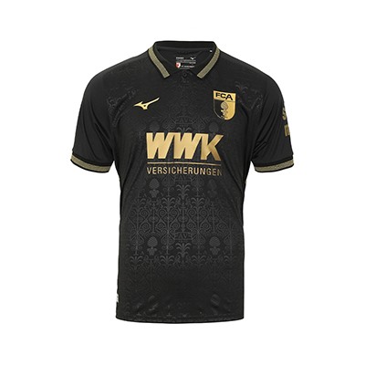 schwarzes Römertrikot mit goldenen Veredlungen