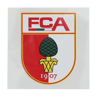 FCA Wappen Aufkleber in Traditionsfarben