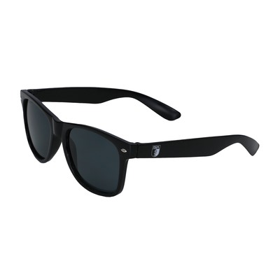 FCA Sonnenbrille in schwarz mit weißem FCA Wappen auf den Bügeln 